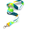 Günstige Custom Sublimation Printed Logo Nylon Polyester Reflektierendes Glitter Lanyard